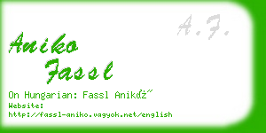 aniko fassl business card